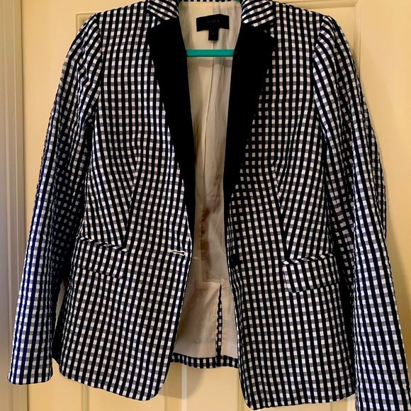 Gingham blazer by JCrew sz 4 - Picture 3 of 8